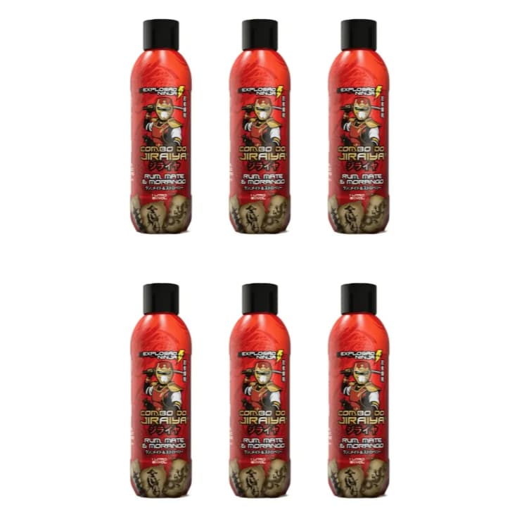 Drink 6 un Mansão Maromba Rum Mate Combo Jiraiya Morango1L
