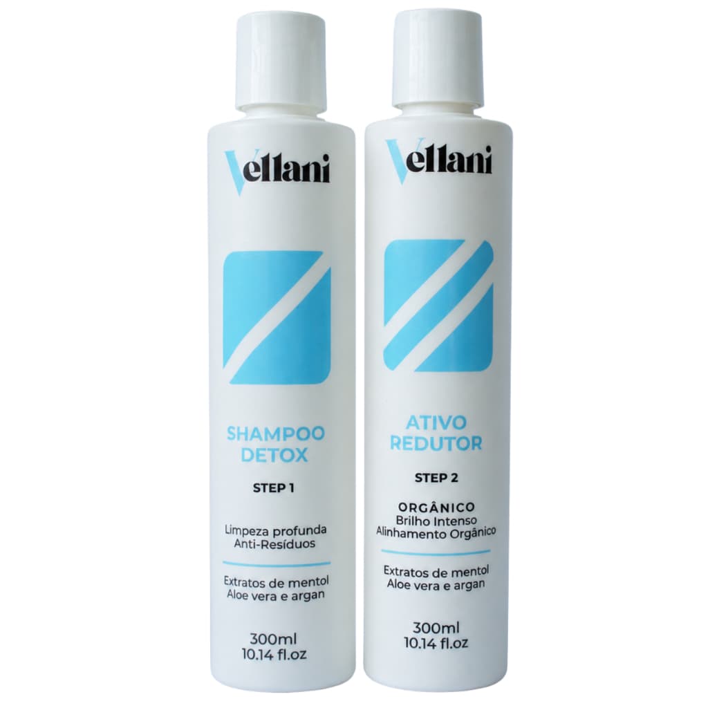 Kit Progressiva Sem Formol Profissional Vellani - Liso Perfeito, Brilho Intenso e Alto Rendimento