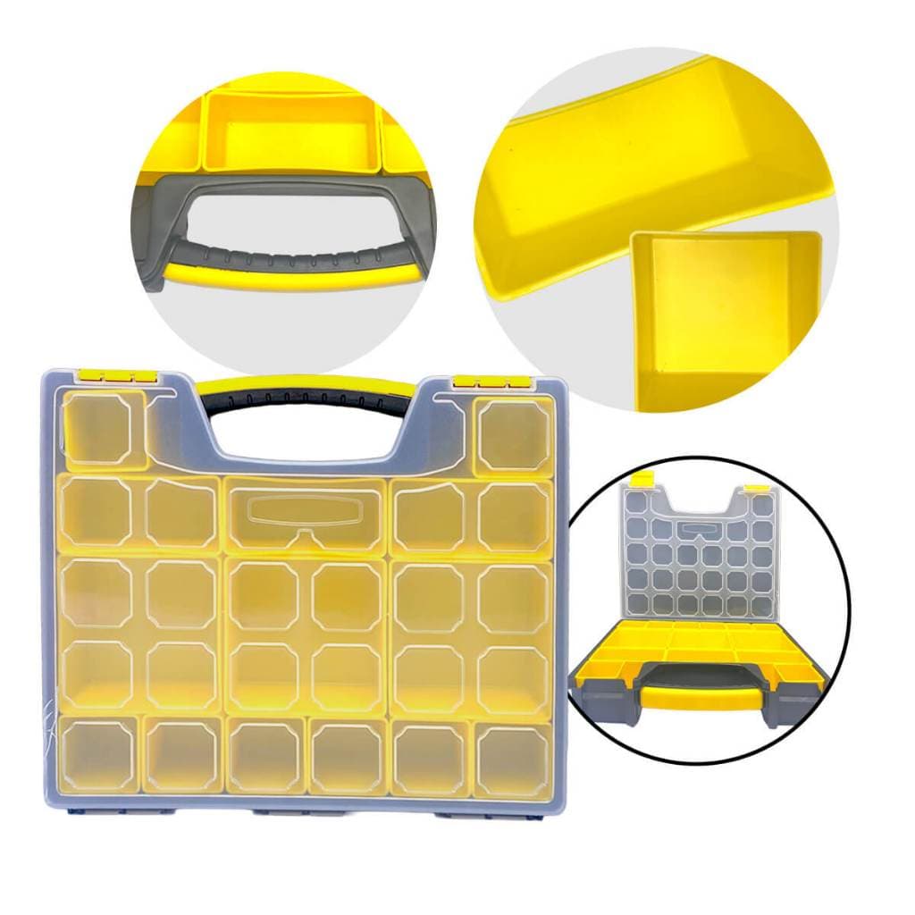 KIT JOGO DE CHAVE CATRACA MAGNETIZADA 14 EM 1 + MALETA ORGANIZADORA MULTIUSO COM DIVISÓRIAS AJUSTÁVEIS