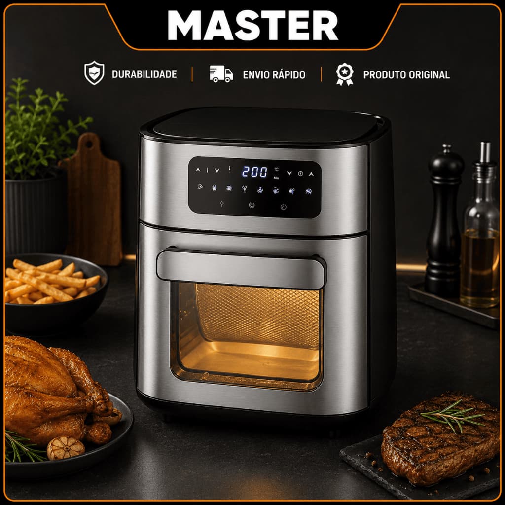 FRITADEIRA AIR FRYER DIGITAL 1700W Nakasaki 220V 110V