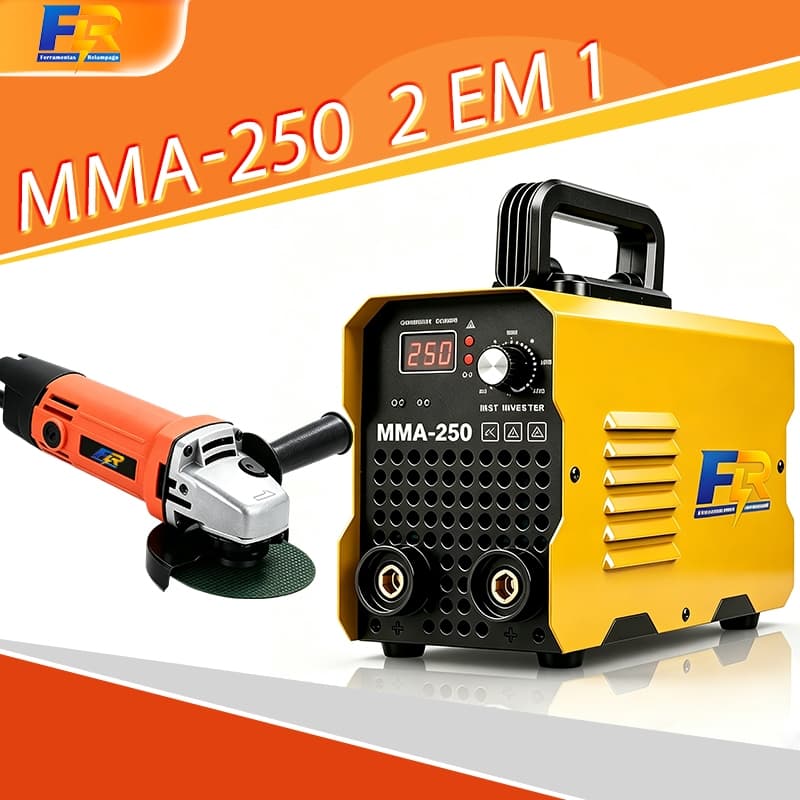 Esmerilhadeira lixadeira Angular +Máquina de Solda Inversora de solda 220V/110V MMA250