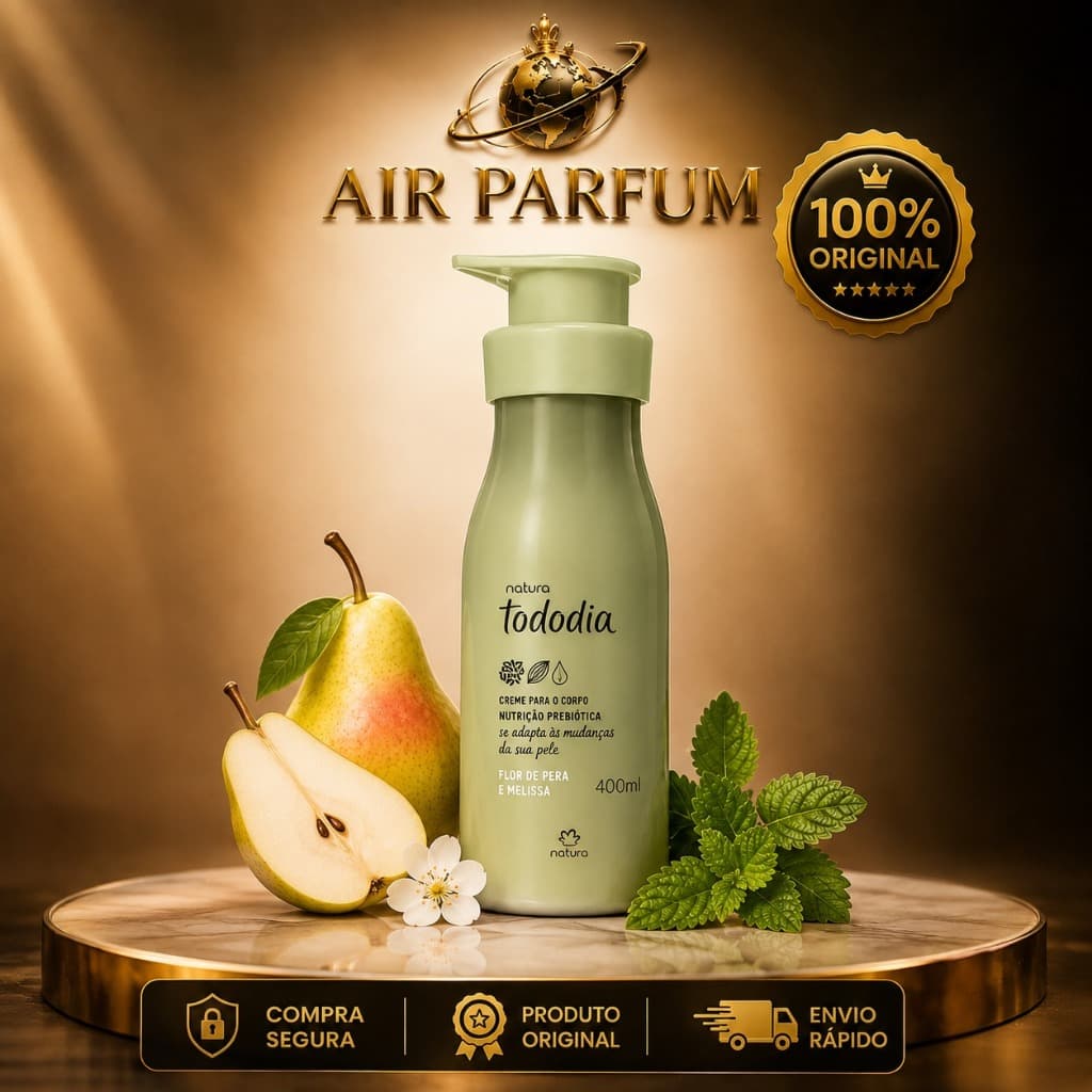 Hidratante Tododia Flor Pera Melissa 400ml Creme Corporal Desodorante Corpo Pele Nutritivo