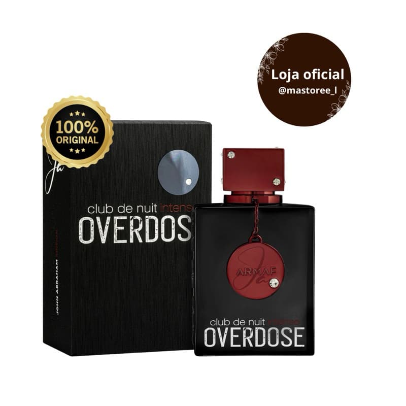 Club de Nuit Overdose Perfume Masculino EDP Importado Alta Fixação Longa Duração
