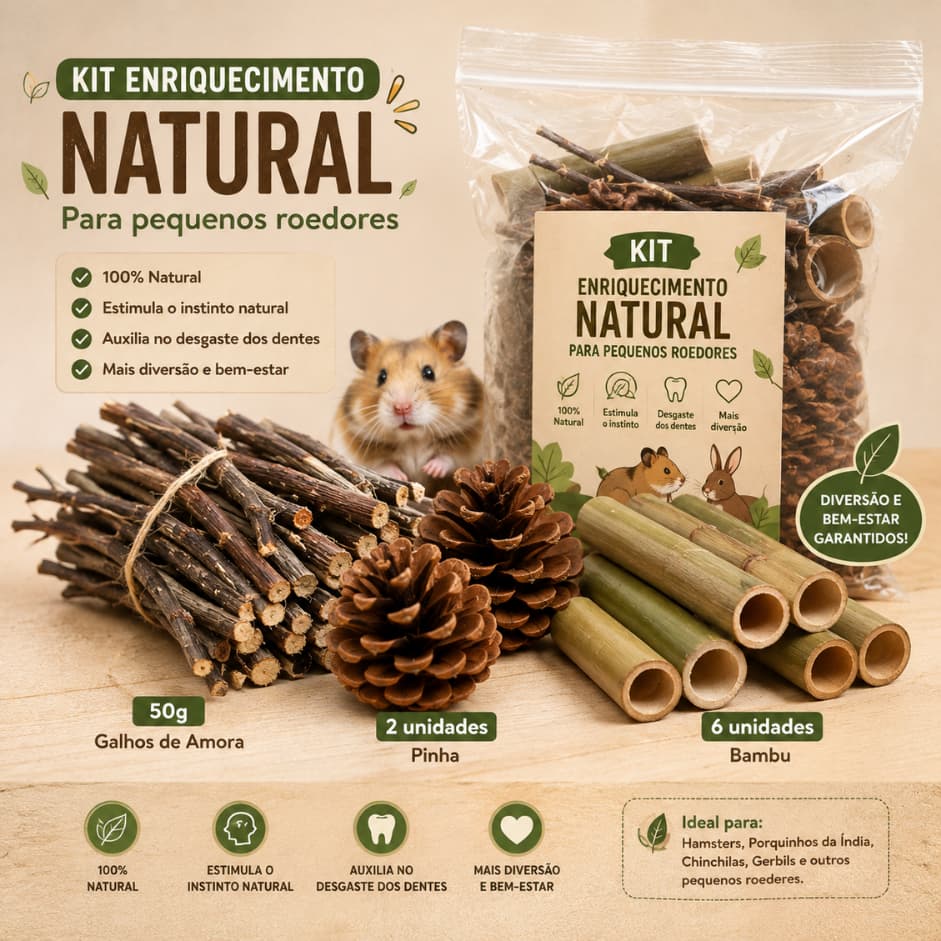 Brinquedos para pet, kit ambiental 3 itens, coelhos, porquinho da india hamster