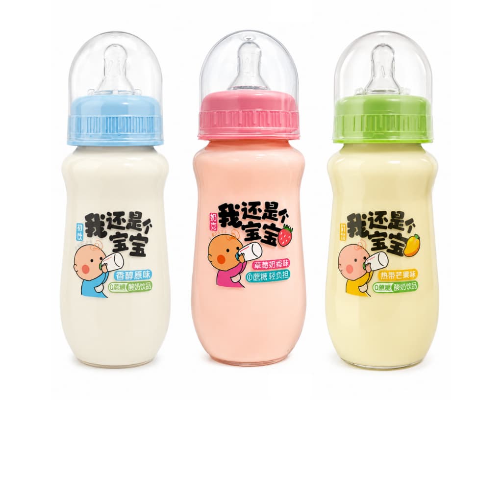 MAMADEIRA YOGURT MILK STRAWBERRY MANGA IOGURTE 280ML CHUYIN BEBIDA PRONTA