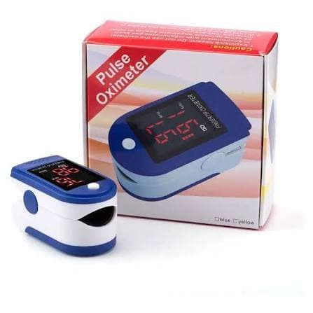 Oxímetro de Dedo Jziki JZK-302 Azul com Tela LED e Desligamento Automático