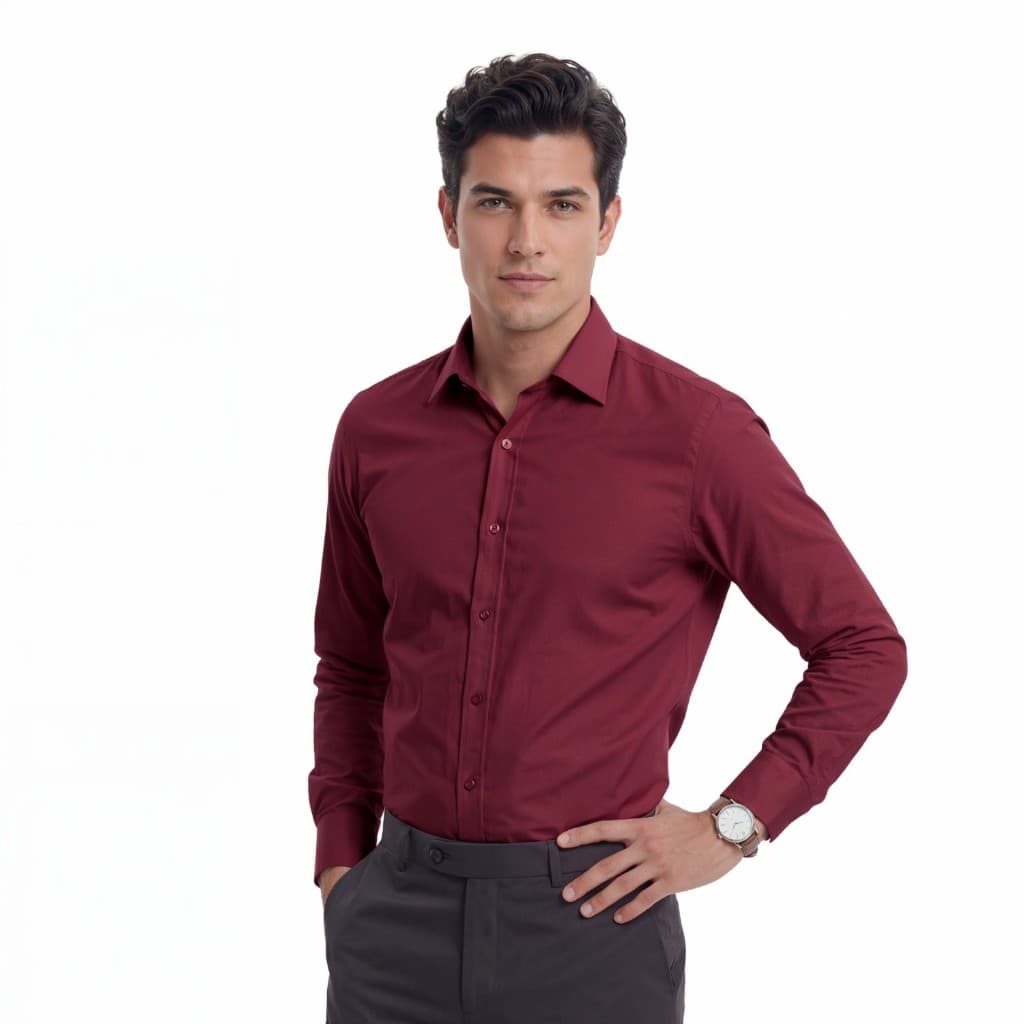 Camisa Masculina Social Slim Elastano Manga Longa Branca Premium Não Amassa Não Molha