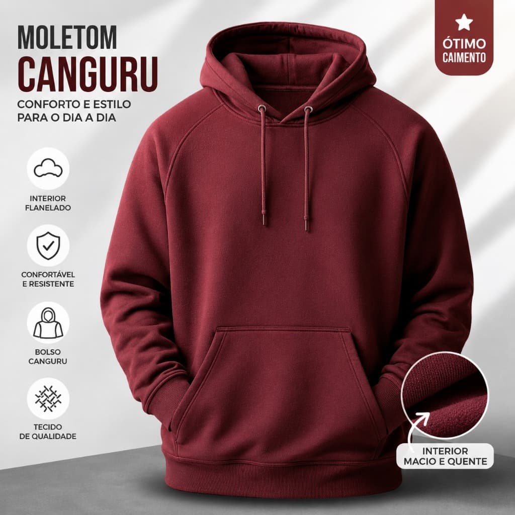 Moletom Premium Unissex 100% Algodão Blusa de Frio Casaco Masculino Feminino Confortável Envio Rápido