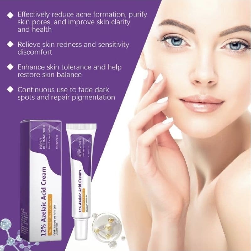 Creme Facial E Sérum Com 12% De Ácido Azelaico, Niacinamida E Vitamina C - Cuidados Para Todos Os Tipos De Pele - 20g
