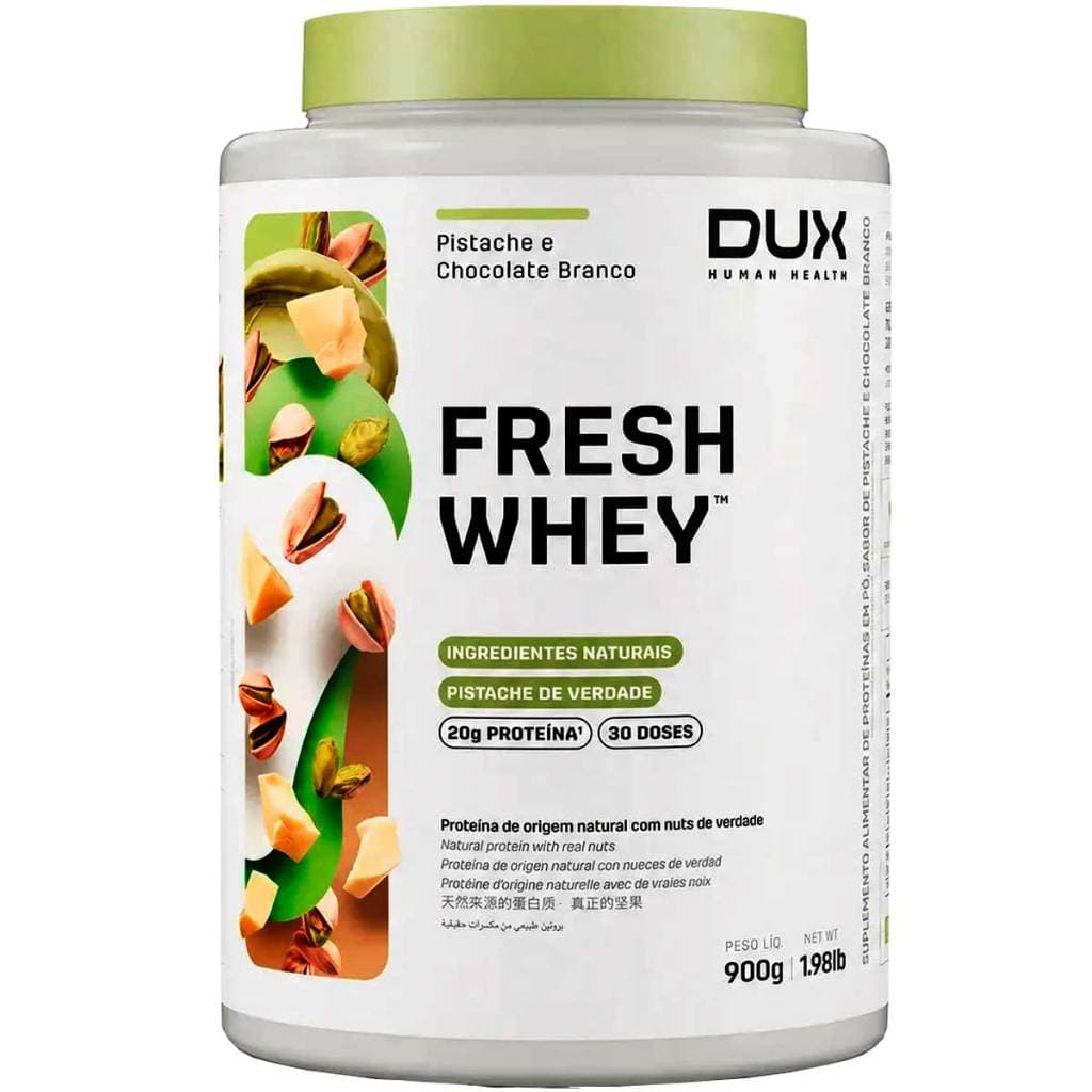 Whey Protein Fresh Whey Dux 900g Pistache Chocolate Branco