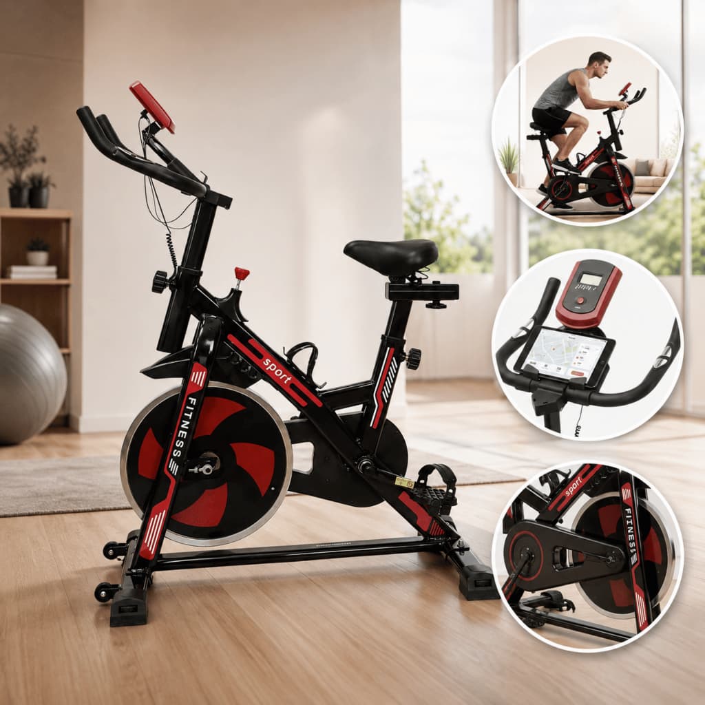 Bicicleta ergometrica bike Spinning Silenciosa 16kg inercia para Academia Fitness Ginastica