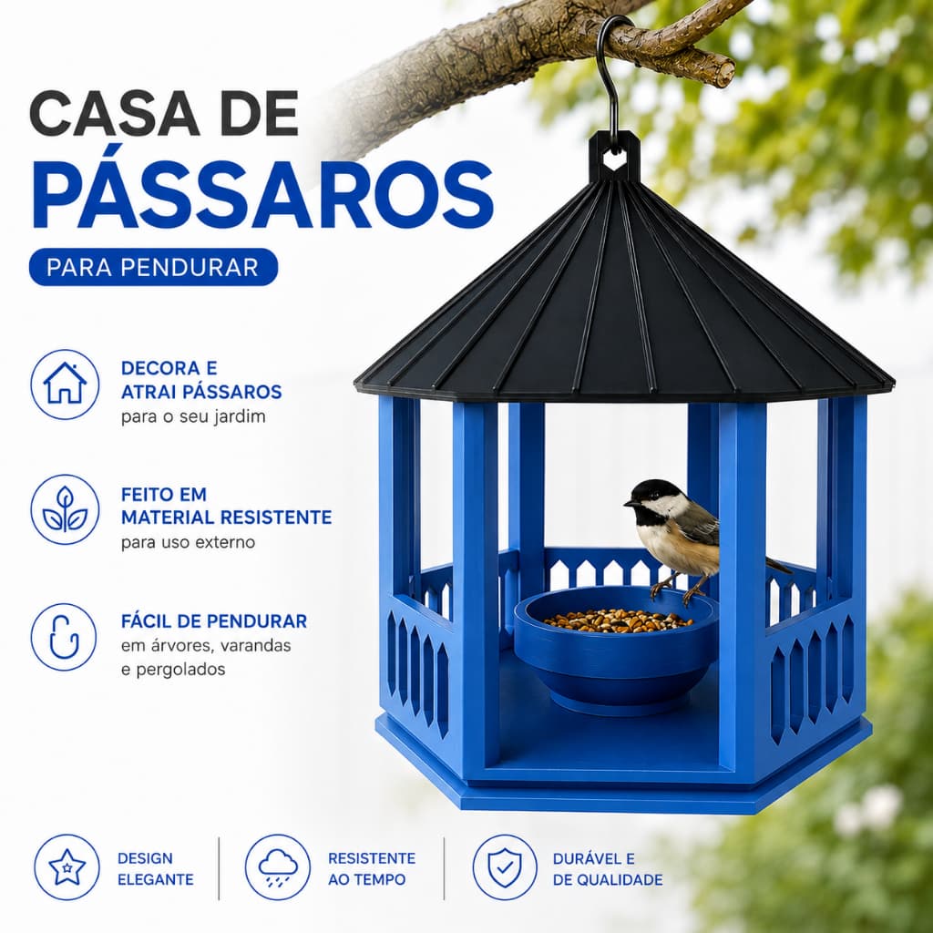 COMEDOURO DE PASSAROS LIVRES  CASINHA PASSARO JARDIM VIVEIRO