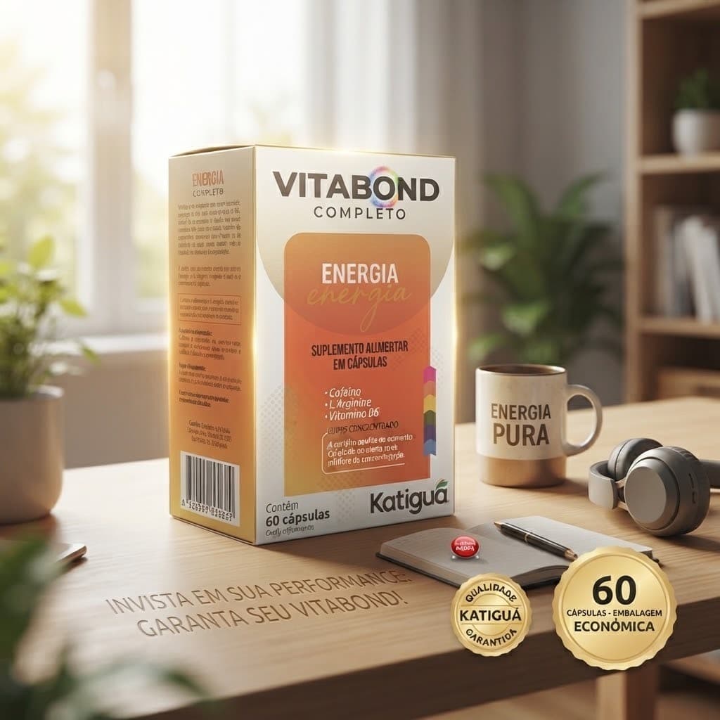 Suplemento Pré Treino Em Cápsulas Cafeína L-Arginina Vitamina B6 Energia Foco 60 Cápsulas