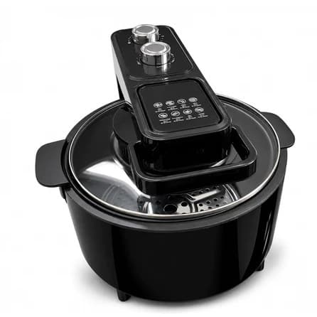 Airfryer Fritadeira Elétrica Sem Óleo Power Inox Digital 8l 220V
