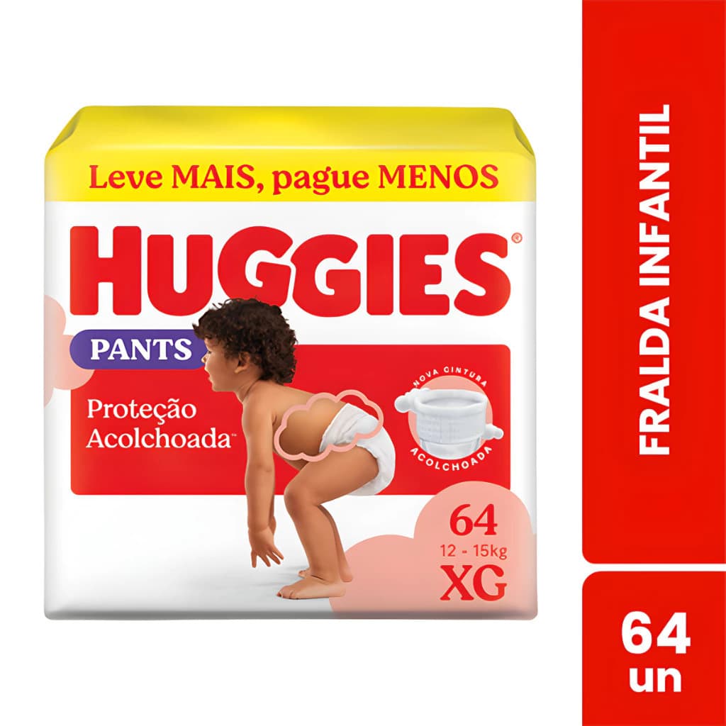 Fralda Huggies Supreme Care Roupinha XG - 64 fraldas