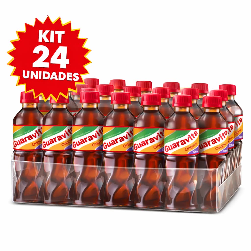 Guaravita Guaraná Natural 24x300ml | Kit Econômico Guaraviton