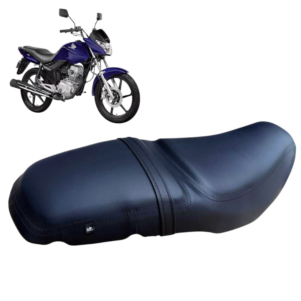 Capa Confort Banco Moto Cg Titan Fan 2009 - 2013 Moto Boy Girl Almofada Confortável