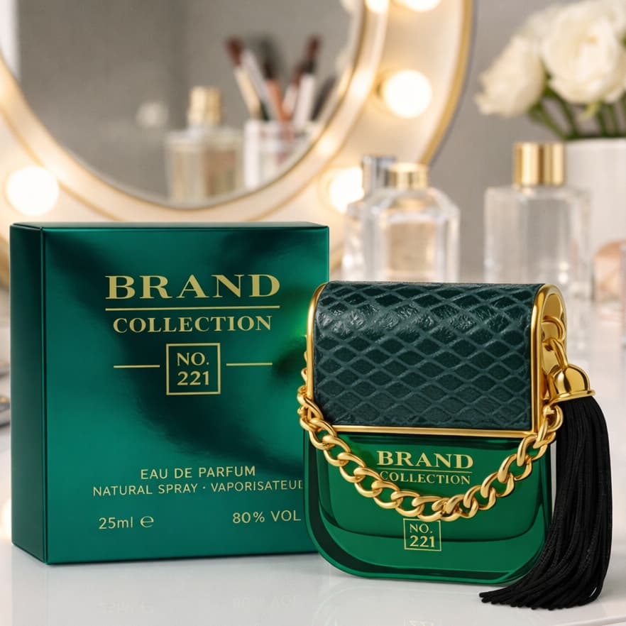 Perfume Feminino Brand Collection Nº221 25ml – Alta Fixação, Elegante e Marcante | Inspirado em Importado Famoso