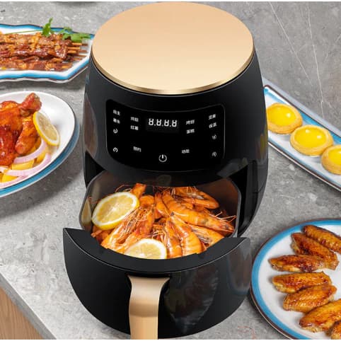Fritadeira Sem Óleo Air Fryer 220V 4L 2400W com Tela LCD e Controle Touch PRONTA ENTREGA