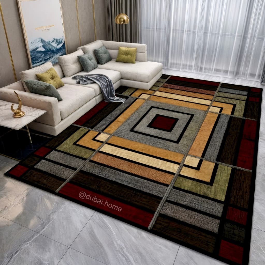 Tapete Estampado Belga Antiderrapante 1,00m x 1,40m Para Sala Quarto - Várias Estampas