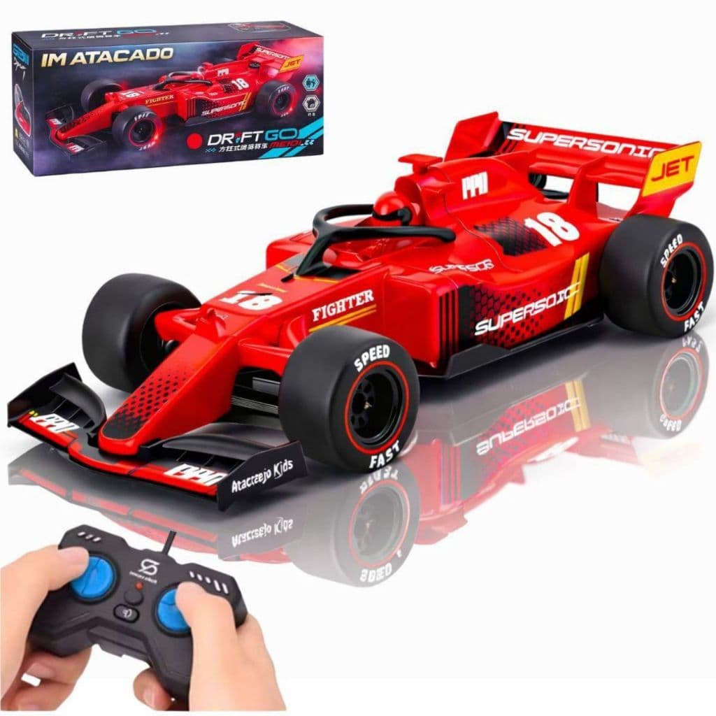 Carrinho Controle Remoto F1 Bateria Recarrega Solta Fumaça