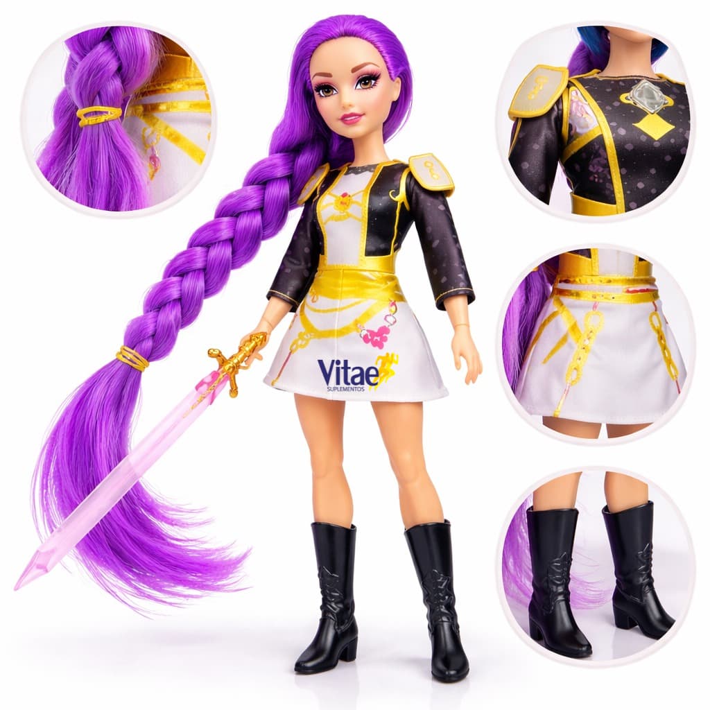 Boneca Guerreiras Do Kpop Articuladas Solta Som Caixa 30 Cm  Rumi C/ Acessorios