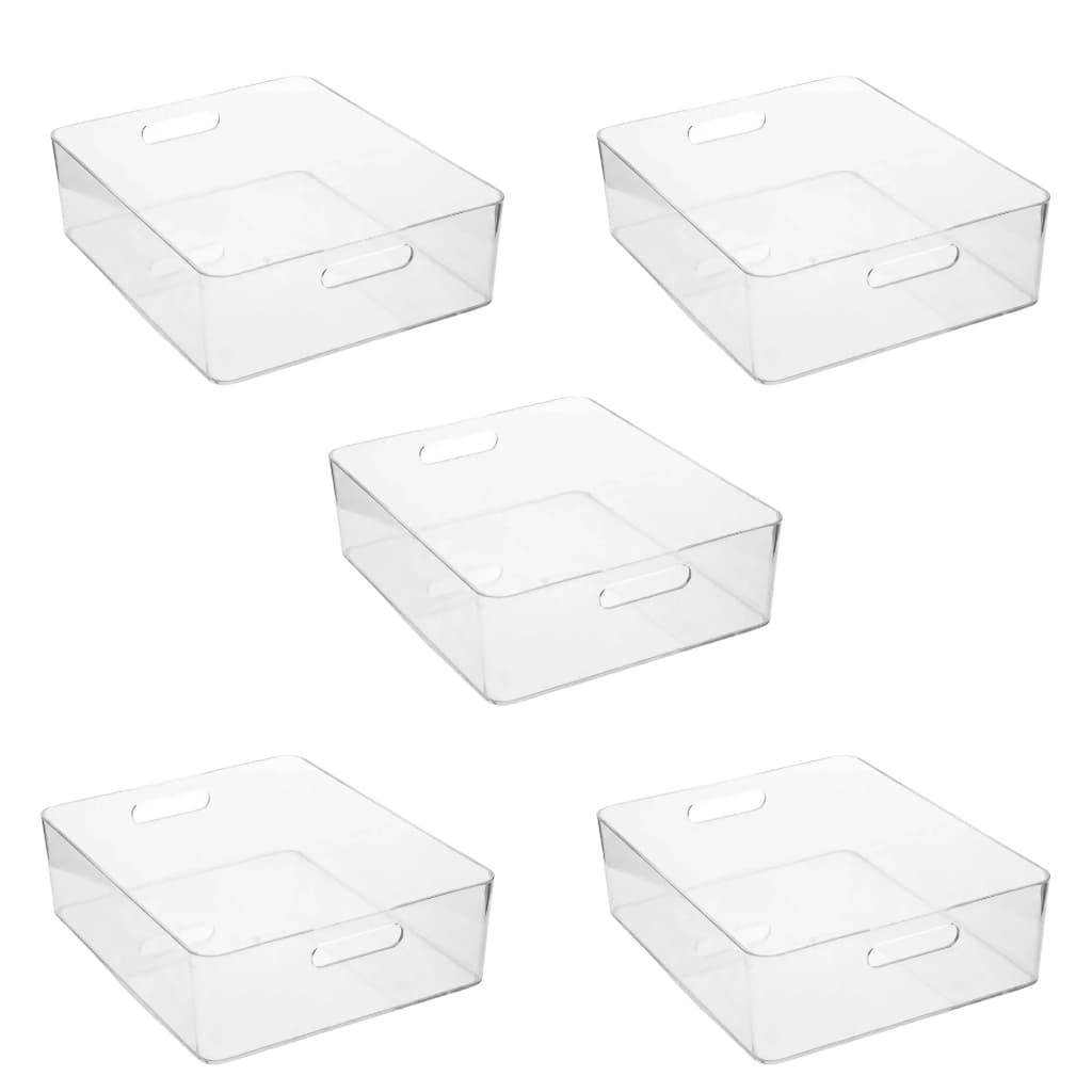 5 Caixa Cesta 32 x 26,5  Organização Armazenamento Multiuso Closet Lavanderia Cozinha Banheiro