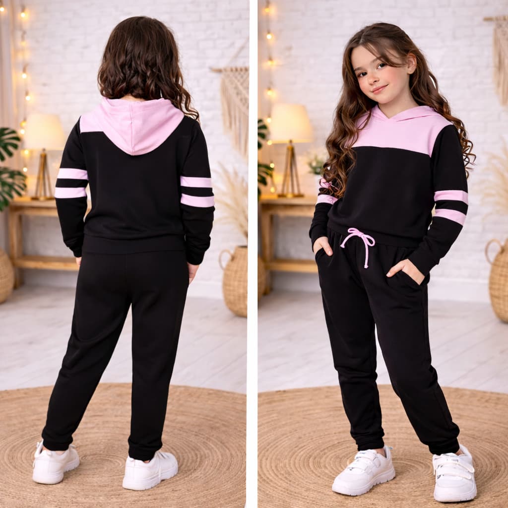 Conjunto Infantil Menina-Moletom Quentinho e Moderno 4 ao 14 anos