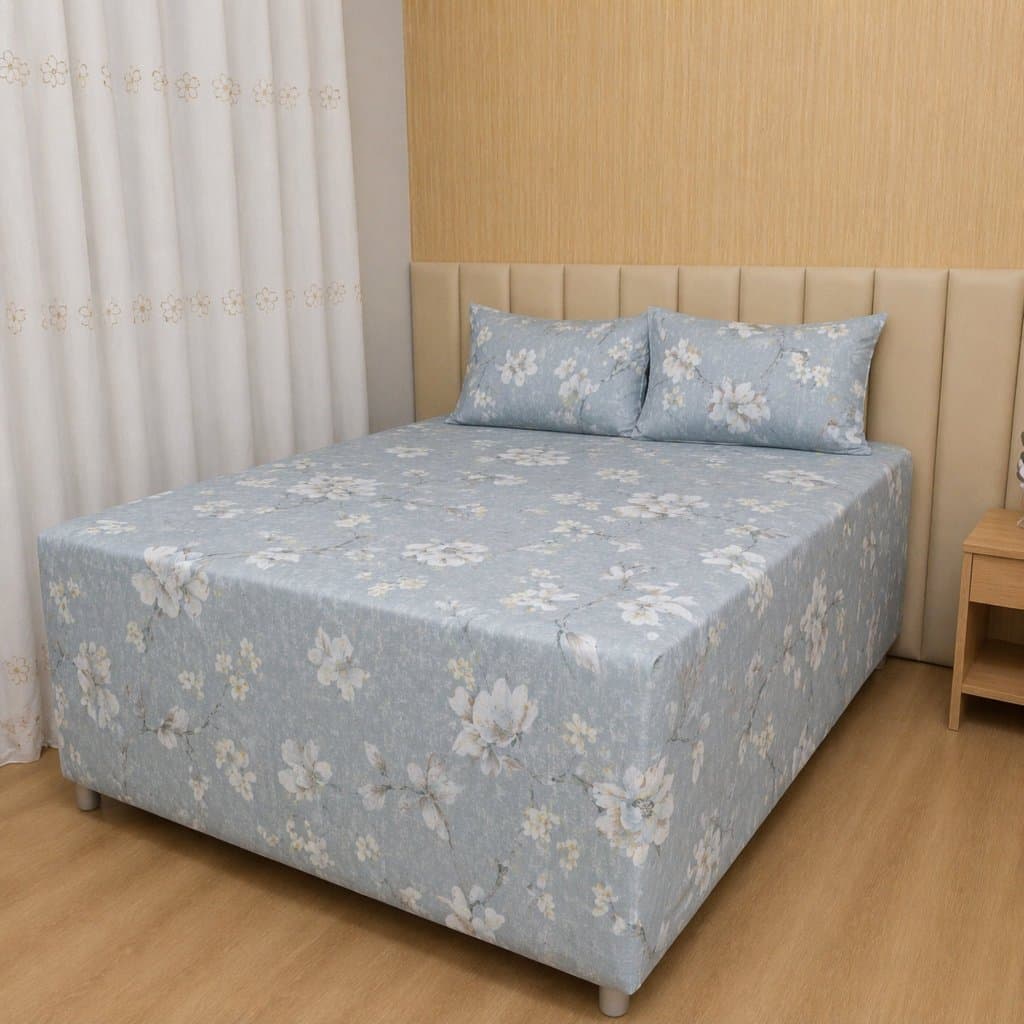 Jogo de Cama Luva Casal Queen Percal 100% Algodão 400 Fios Com Elástico Antialérgico