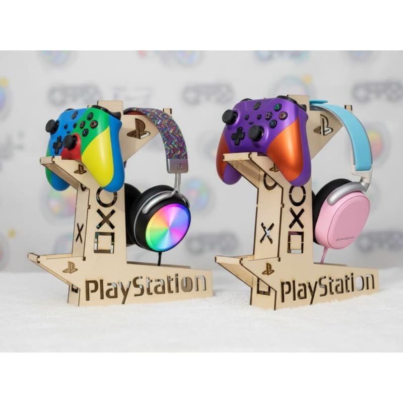 Suporte em MDF para Fone e Controle de VideoGame