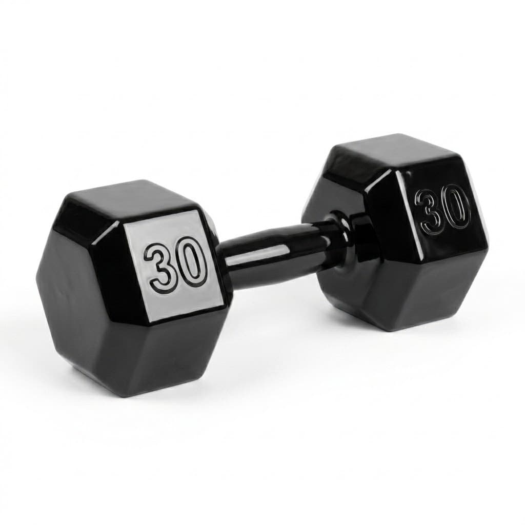 Halter Sextavado 30kg Embo. Fitness Musculação Treino Academia Funcional Resistente Premium Alta Qualidade Top Xx!