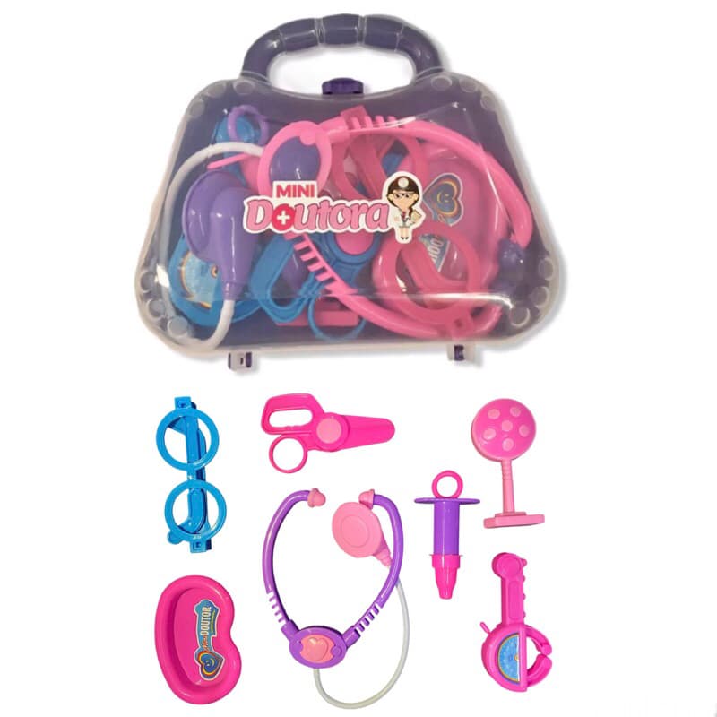 Maleta Mini Médico Brinquedo Educativo Para Crianças Kit Dia das crianças natal diversão
