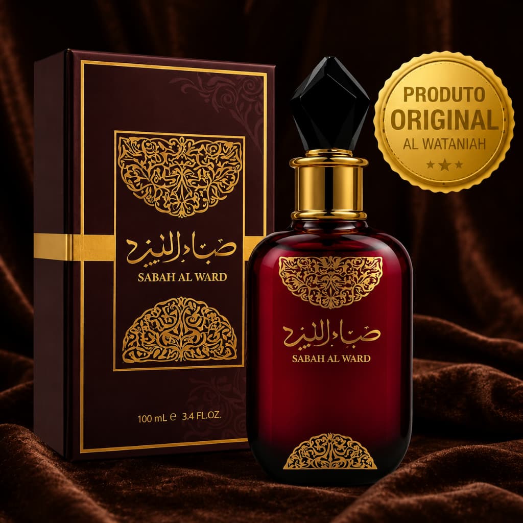 Perfume Árabe Sabah Al Ward Feminino 100ml Original Alta Fixação Doce Promoção