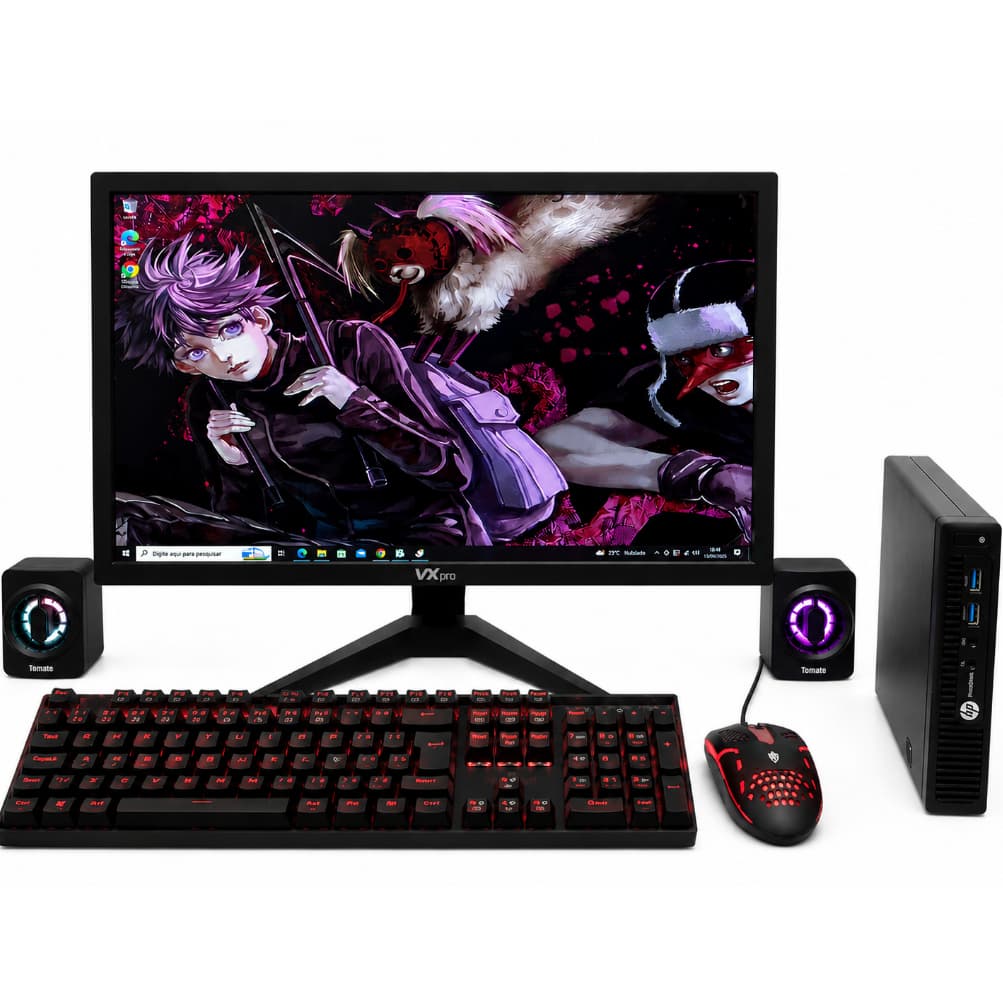 PC COMPLETO HP ELITEDESK 705 G3 | AMD PRO A10-9700 | 8GB DDR4 | SSD 240GB | MONITOR 20" 75Hz | WINDOWS 10 PRO + OFFICE
