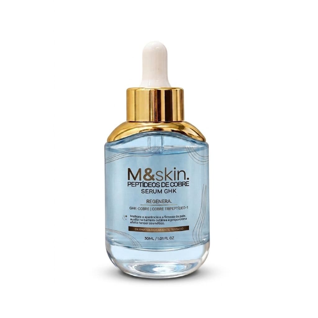 Sérum Facial Peptídeo de Cobre Anti-idade Firmador Hidratante M&Skin 30ml