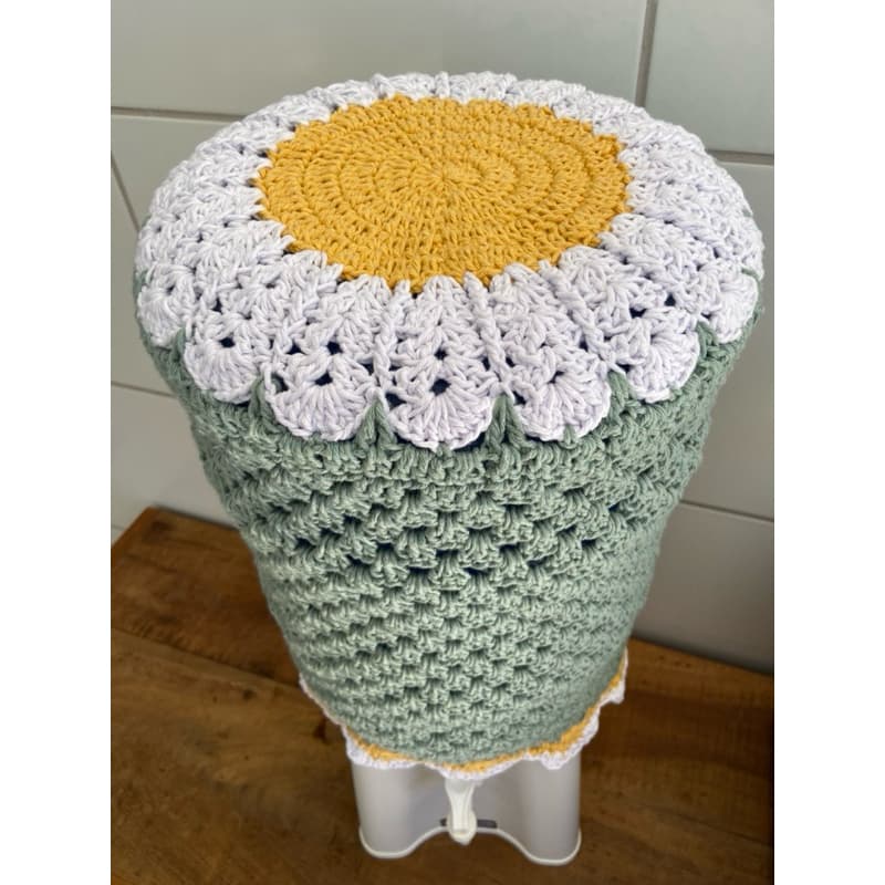 Capa de Crochê para Galão de Água 20 Litros – Capa de Filtro 20L Comum ou Invertido Margarida Feita à Mão Algodão