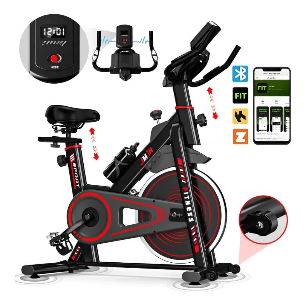 Bicicleta Ergométrica Spinning Apartment 200kg Mecânica Exercise 25kg Professional Exercises Profissional Inércia App