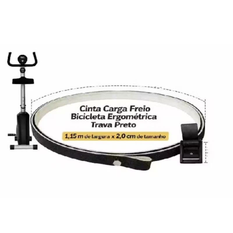 cinta Correia + trava cinta da bicicleta ergométrica athletic