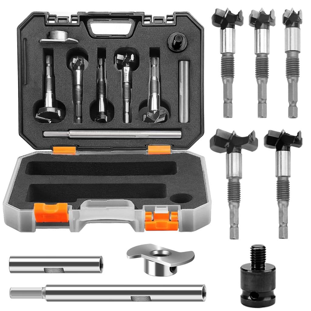Kit 5 Brocas Serra Copo Furar chapa Metal Aço Ferro 15/20/25/30/35mm jogo ferramentas completo metalurgica