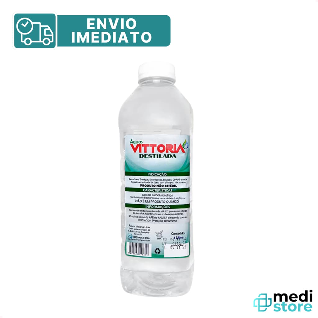 Kit Água Destilada para Autoclave 1L Vittoria - Envio Imediato