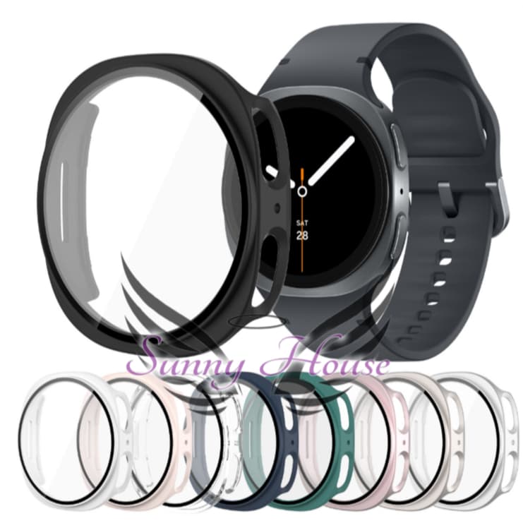 Case Capa Película De Vidro Protetora Para Samsung Galaxy watch 8/9 40mm E 44mm