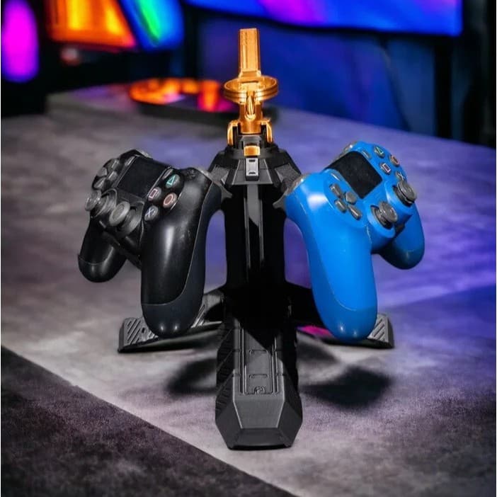 Suporte Organizador de Controle Videogame Granada Tática Gamer | Porta Controle PS5 PS4 Xbox One Series S/X| Organizad