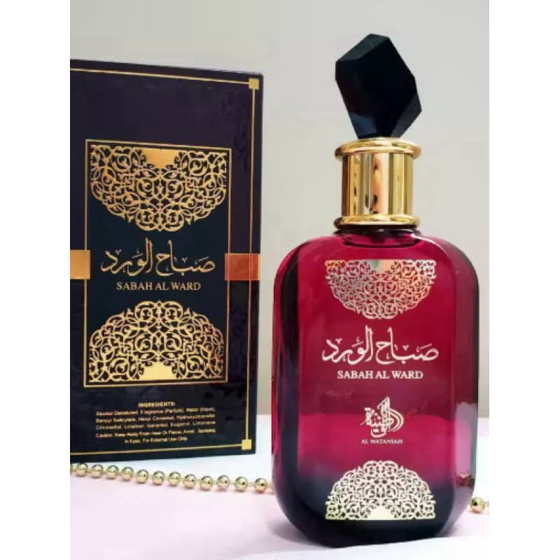 Perfume Sabah Al Ward Al Wataniah Feminino Eau de Parfum 100ml Árabe Importado Longa Duração
