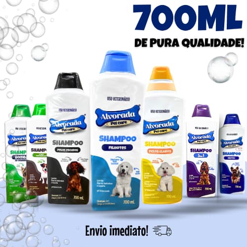 Shampoo Premium e Condicionador Neutro Pet para Cachorro e Gato 700 ML Hidratação e Pelos Saudáveis
