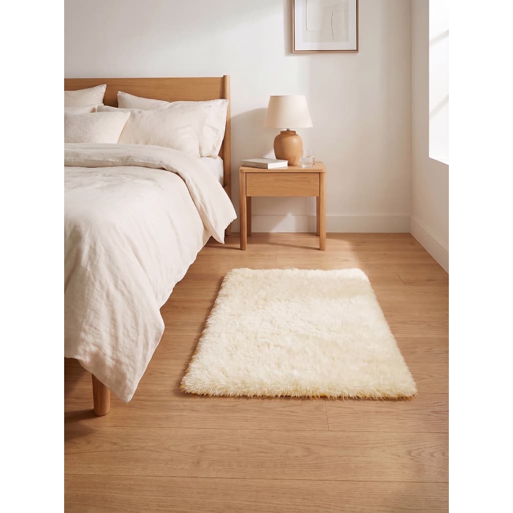 Tapete Sala Quarto Peludo Cama Passadeira 80x160 60x120 cm Antiderrapante Ins Mesclado Shaggy