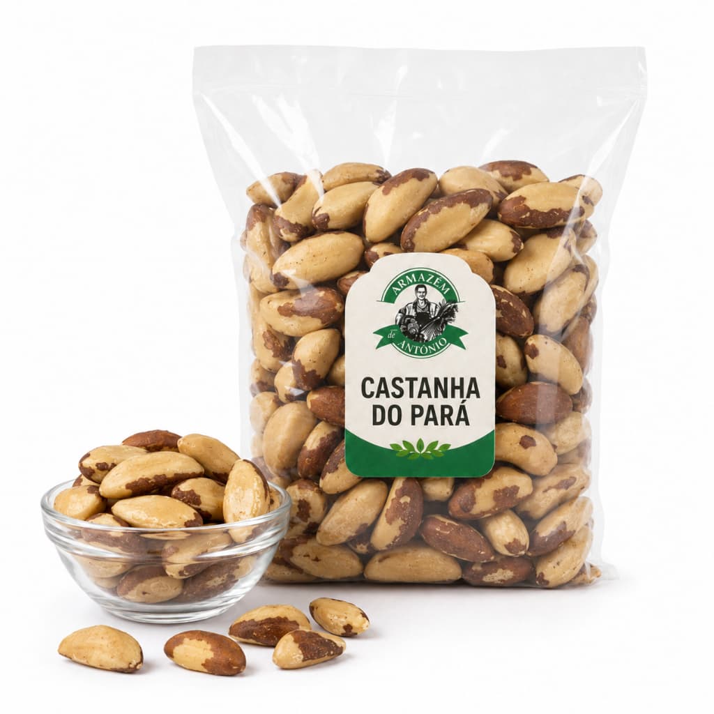 Castanha-Do-Pará Média Inteira 200g Natural Selênio Low Carb Saudável