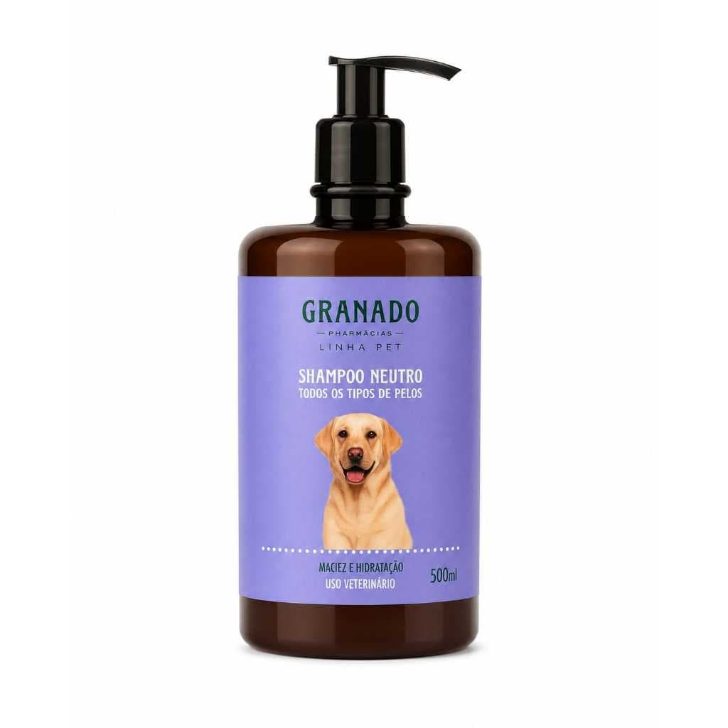 Shampoo Neutro Vegano 500ml Granado Pet  – Limpeza Suave para Cães e Gatos
