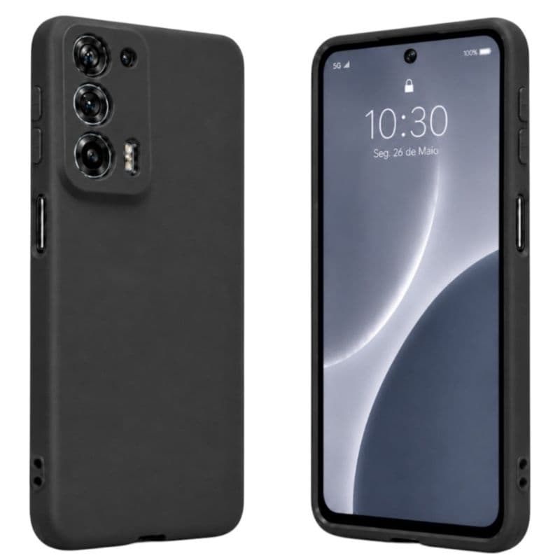 Kit Capa e Película 5D/3D para Motorola Edge 20 + limpeza de tela. OU, Só capinha silicone aveludada