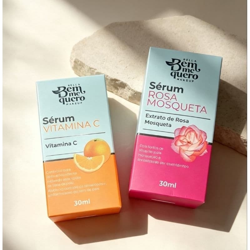 Sérum Rosa Mosqueta ou Sérum de Vitamina C