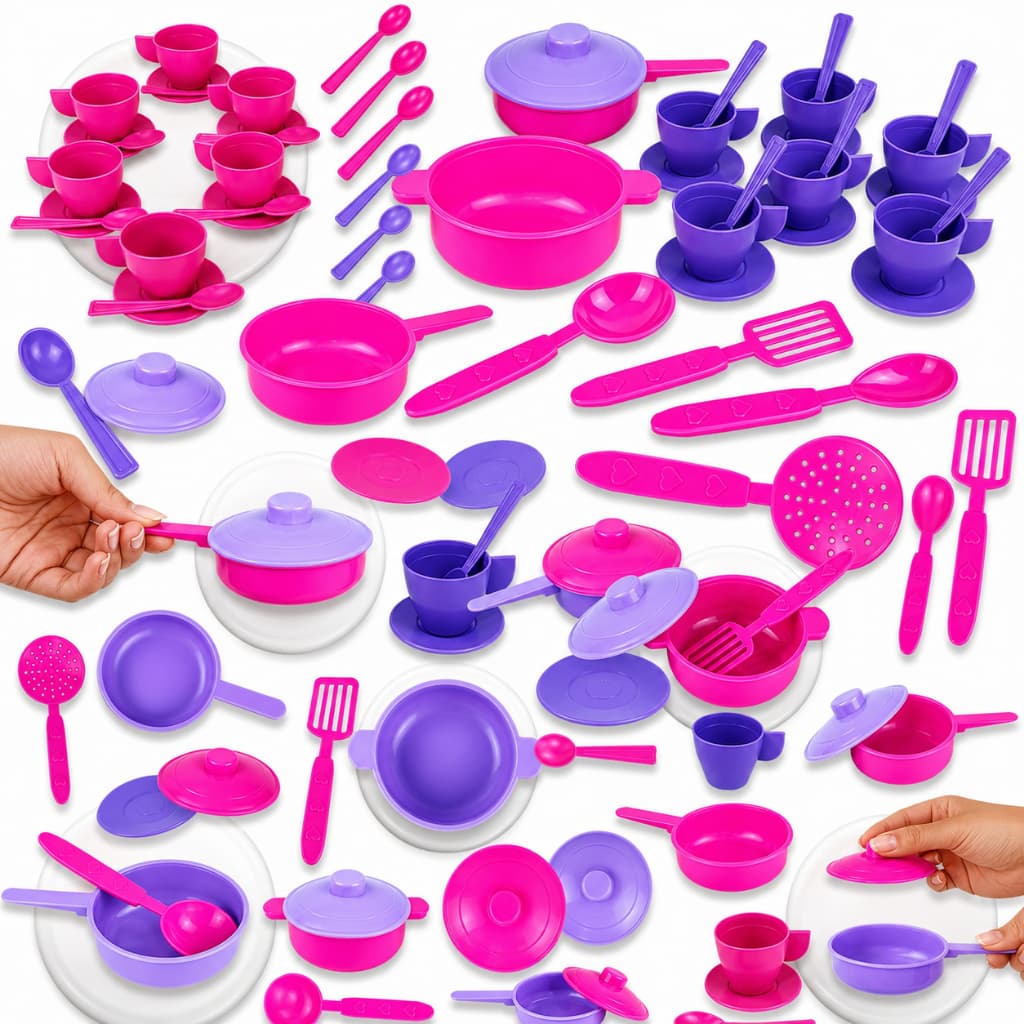 Kit Panelinhas Cozinha Infantil 26 Peças Brinquedo Educativo Panelas Utensílios Criança